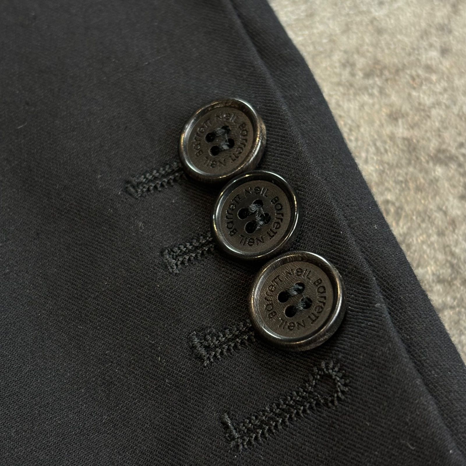 Neil Barrett skinny fit黒ジャケット 44 イタリア製 NEIL BARRETT SKINNY FIT Tailored Jacket Black