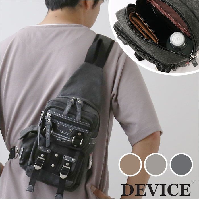 ☆ ブラック ☆ DEVICE Haze ボディバッグ DEVICE バッグ DBH31038