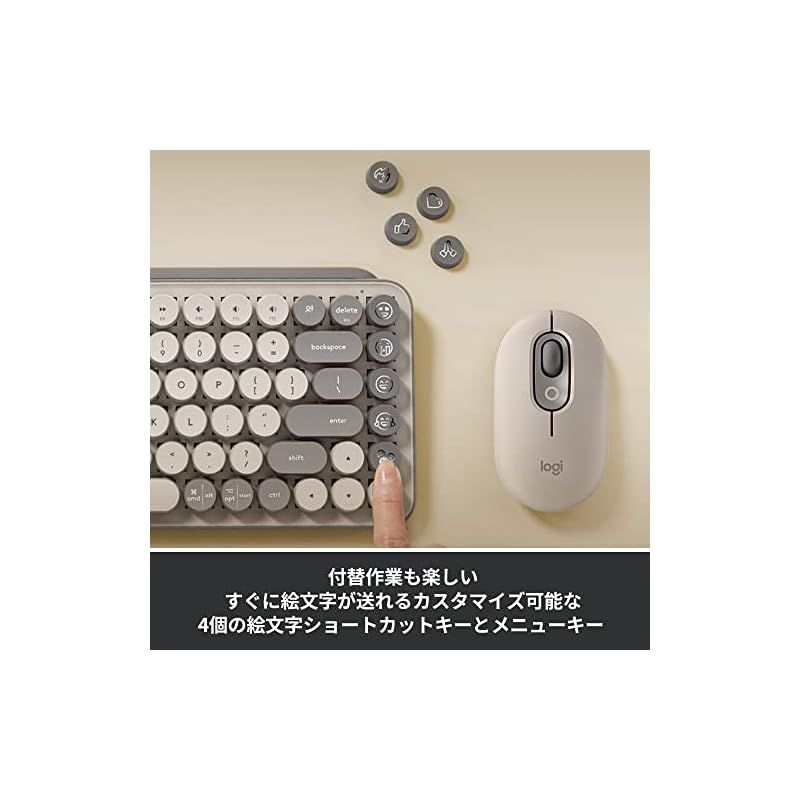 Logicool POP KEYS K730GY メカニカル ワイヤレス キーボード Logicool POP KEYS K730GY メカニカル ワイヤレス キーボード