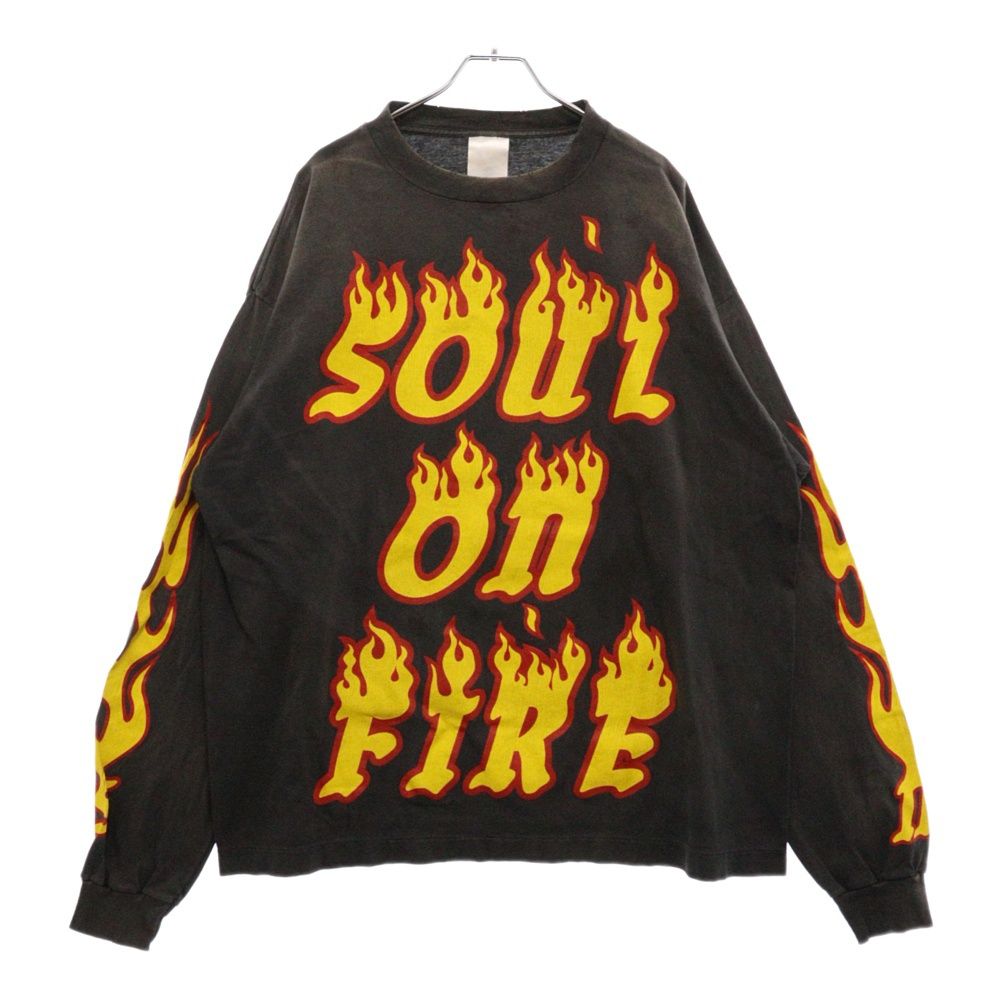 SAINT MICHAEL (セントマイケル) 24AW LS TEE/SOUL ON FIRE フレイム 