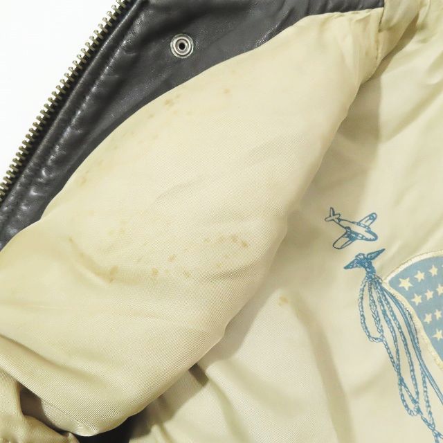 アヴィレックス AVIREX A-2 フライトジャケット ブルゾン リアル