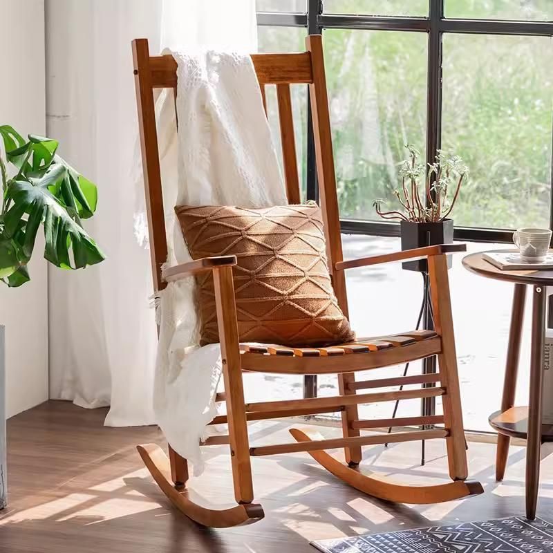 秋田木工 ブラウン ロッキングチェア 椅子 家具 高級 No.1 | 曲木家具