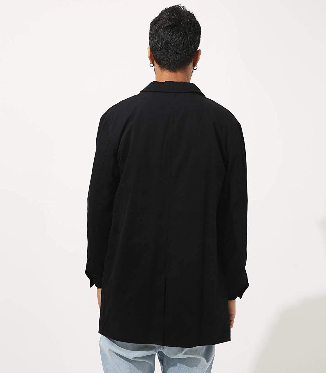 AZUL by moussy】STANDARD SHOPCOAT ﾛﾝｸﾞｺｰﾄ/ﾌﾞﾗｯｸ/S(定価¥9,889)新品