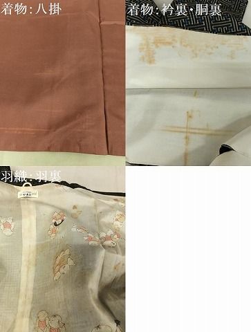 平和屋着物○本場大島紬 龍郷絣 秋名バラ 道中着セット やまと誂製  