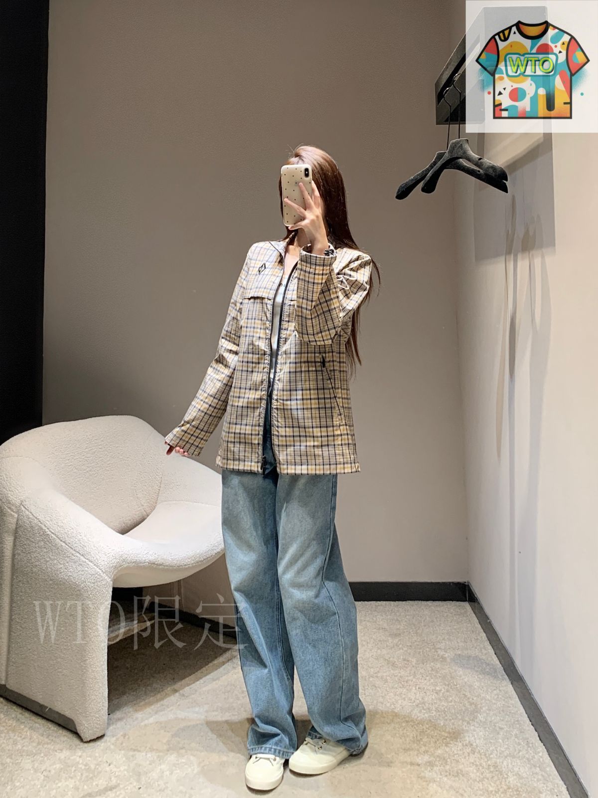 【上品シャツ】Dior Check'n'Dior ショート スリーブ ジャケット Christian Dior(クリスチャンディオール) レディース