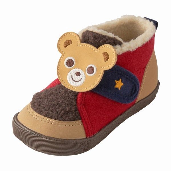 初回限定●30％OFFセール●ミキハウス　mikihouse　プッチーうさこ　もこもこセカンドベビーシューズ　16.0cm　ピンク（08） 留め金調節