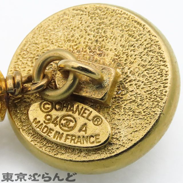 シャネル CHANEL パール カフスボタン 94A ゴールド メタル