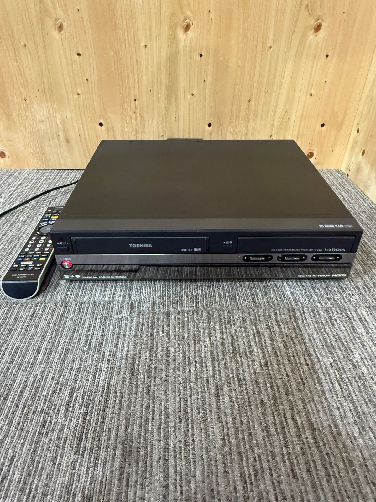 SGM ジャンク 東芝 VARDIA RD-W300 VHS一体型HDD DVDレコーダー 2007年製