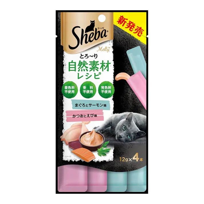 シーバ (Sheba) 猫用おやつ とろ~り メルティ まぐろ&かつお