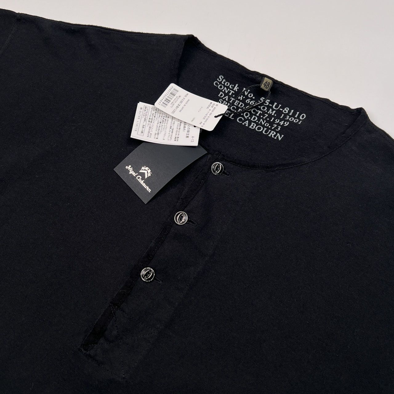 タグ付き 未使用品 Nigel Cabourn ナイジェルケーボン ヘンリーネック