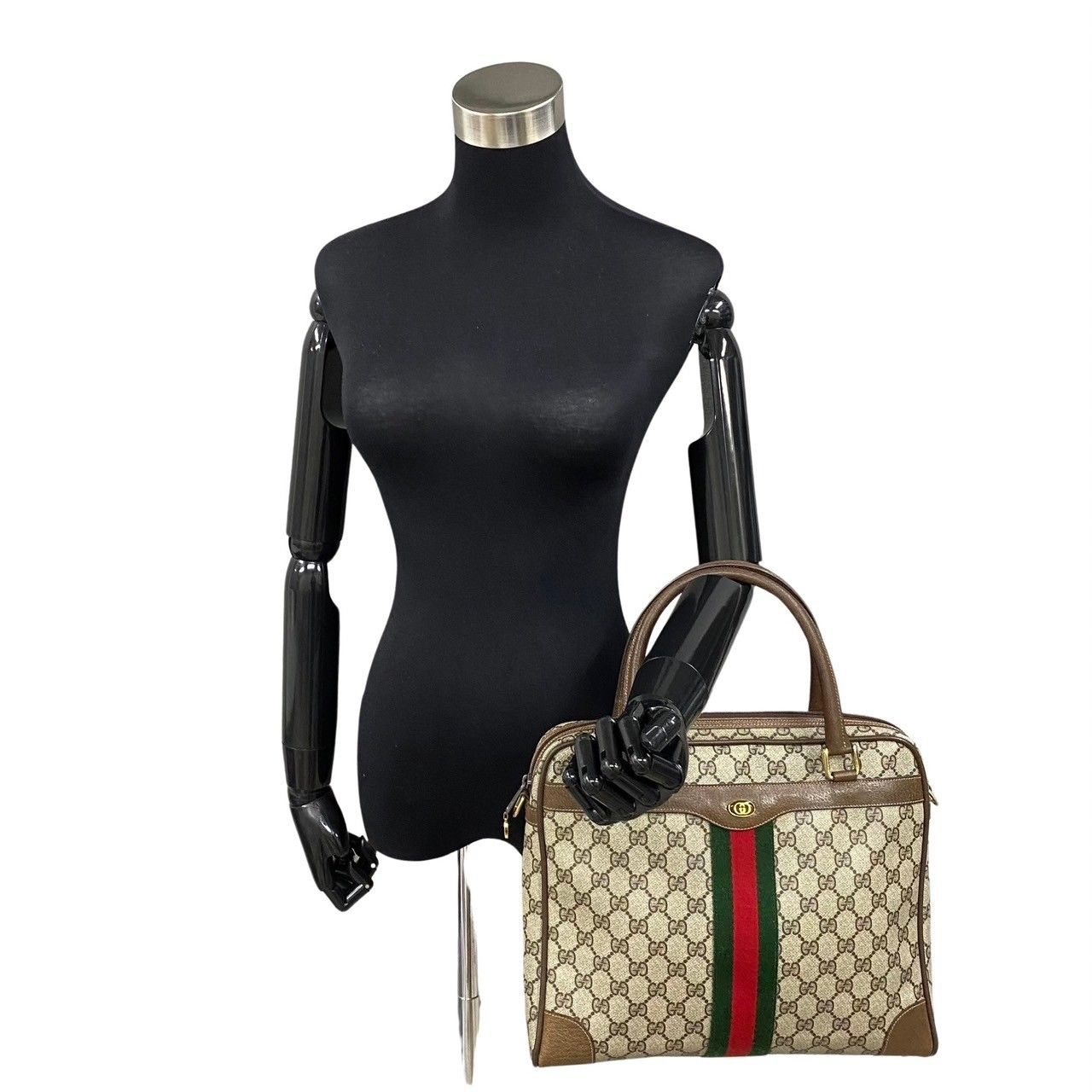 極 美品 GUCCI オールドグッチ シェリーライン GG ロゴ 金具 レザー 2way ハンドバッグ ビジネスバッグ ショルダーバッグ A4収納可  87461 - メルカリ