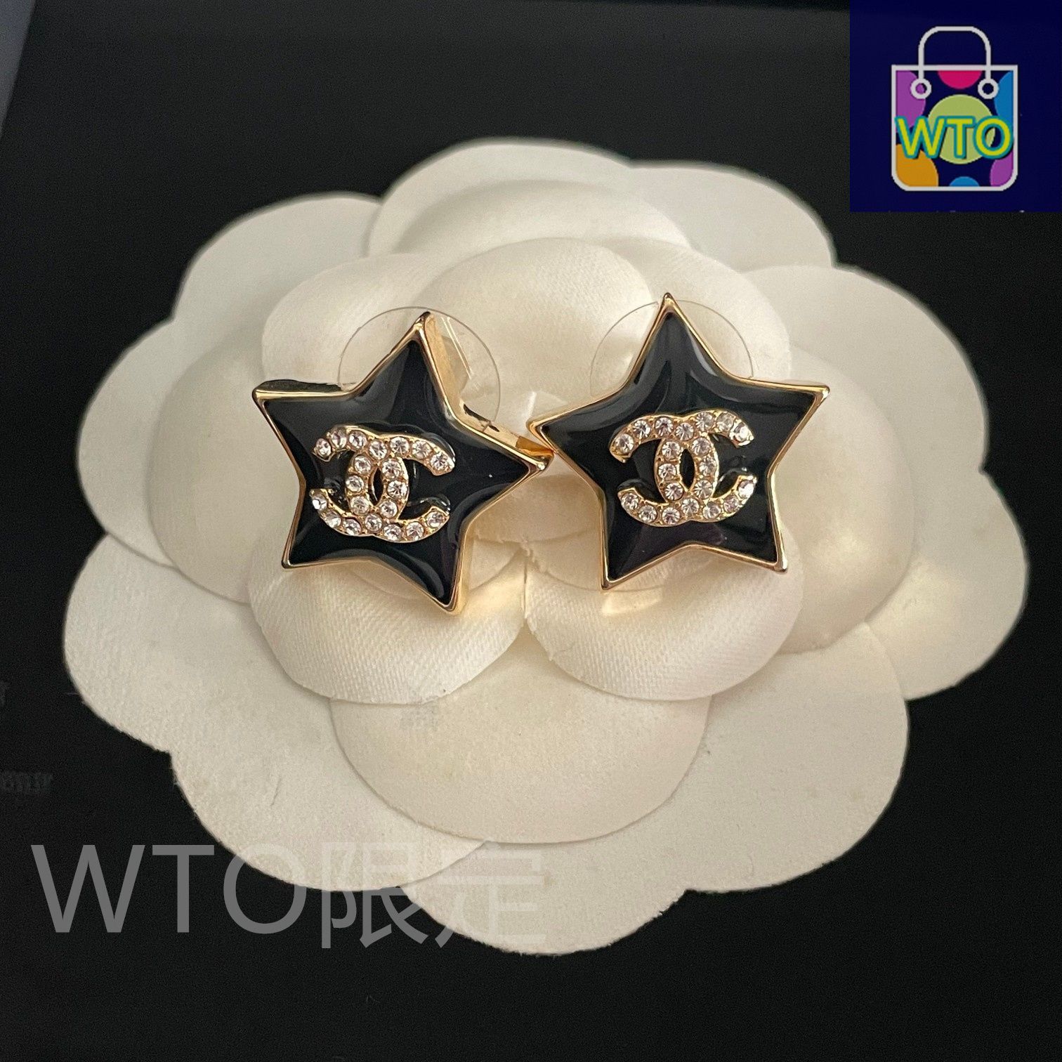 CHANEL ヴィンテージピアス　キャッチなし 今日特価】Chanel ヴィンテージ アルファベットピアス 送料無料