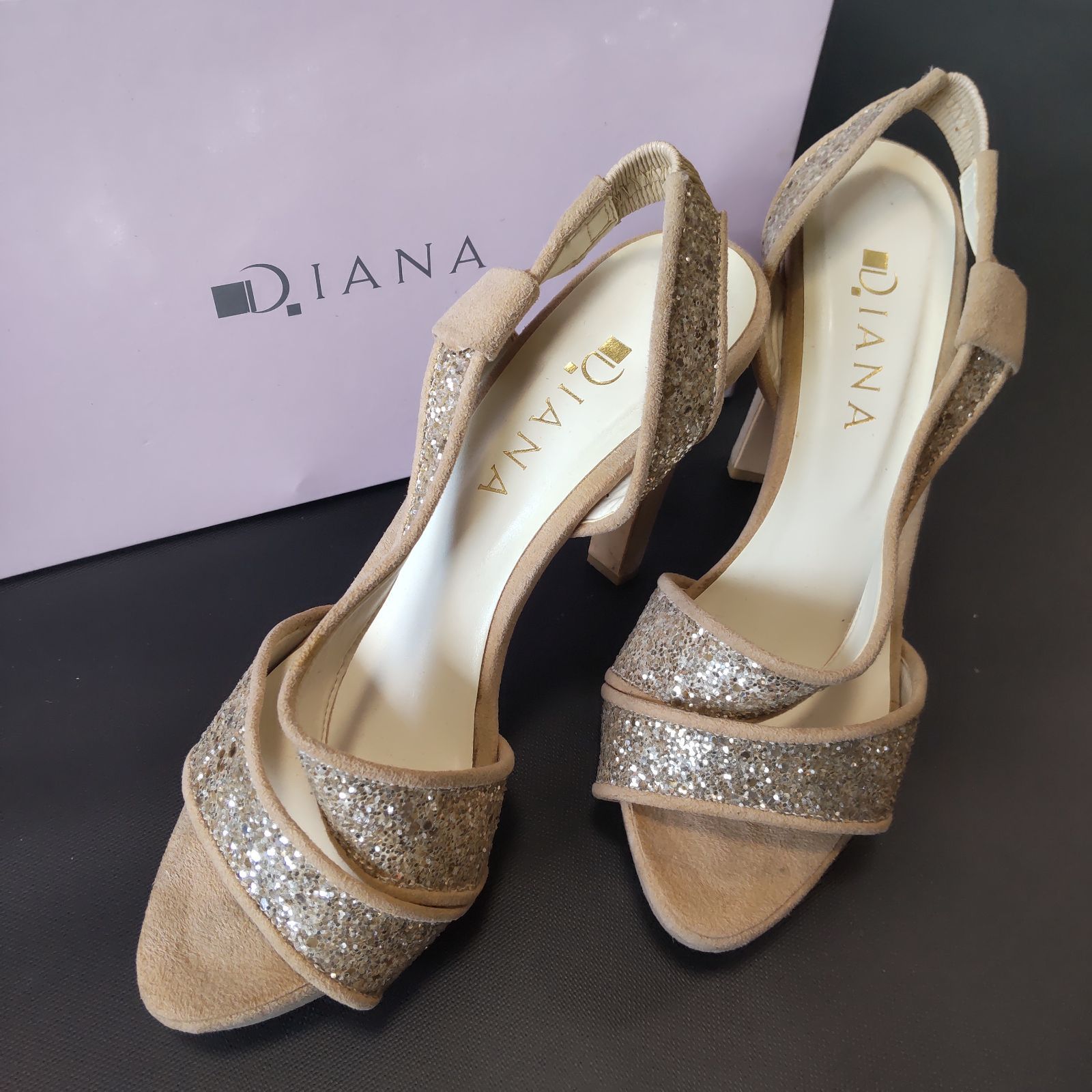 DIANAハイヒールサンダル DIANA キルティングハイヒールサンダル DIANA