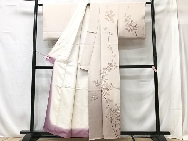 平和屋着物□訪問着 作家物 草花文 暈し染め 鈴乃屋扱い 正絹