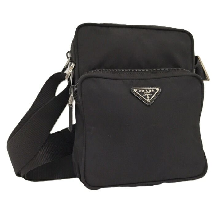 PRADA テスート ナイロン ショルダーバッグ ブラック