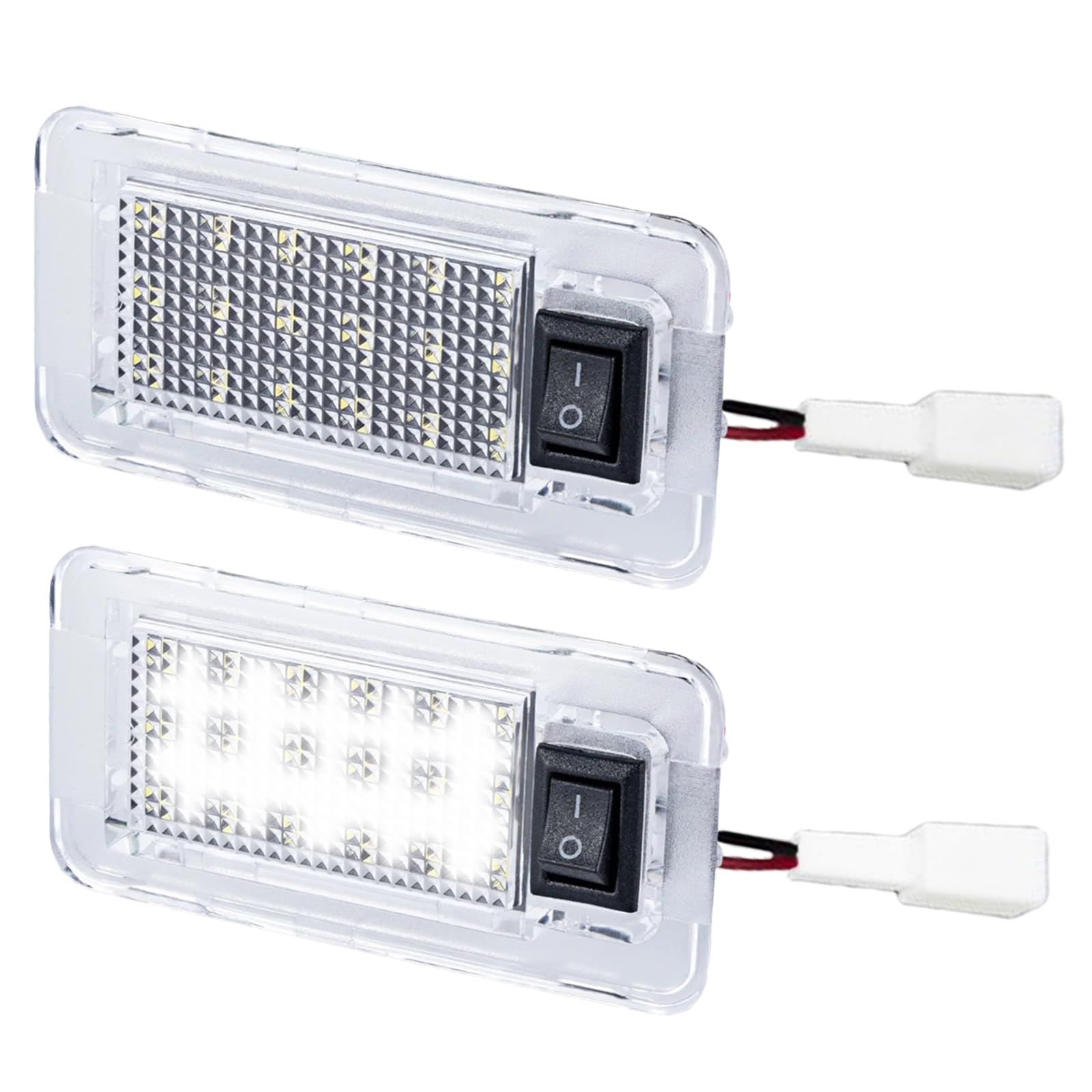 UP-BASE 汎用 LED ラゲッジランプ ルームランプ 車内灯 トランク ライト ランプ スイッチ付き 純正交換 パーツ トヨタ タイプA 2個 セット