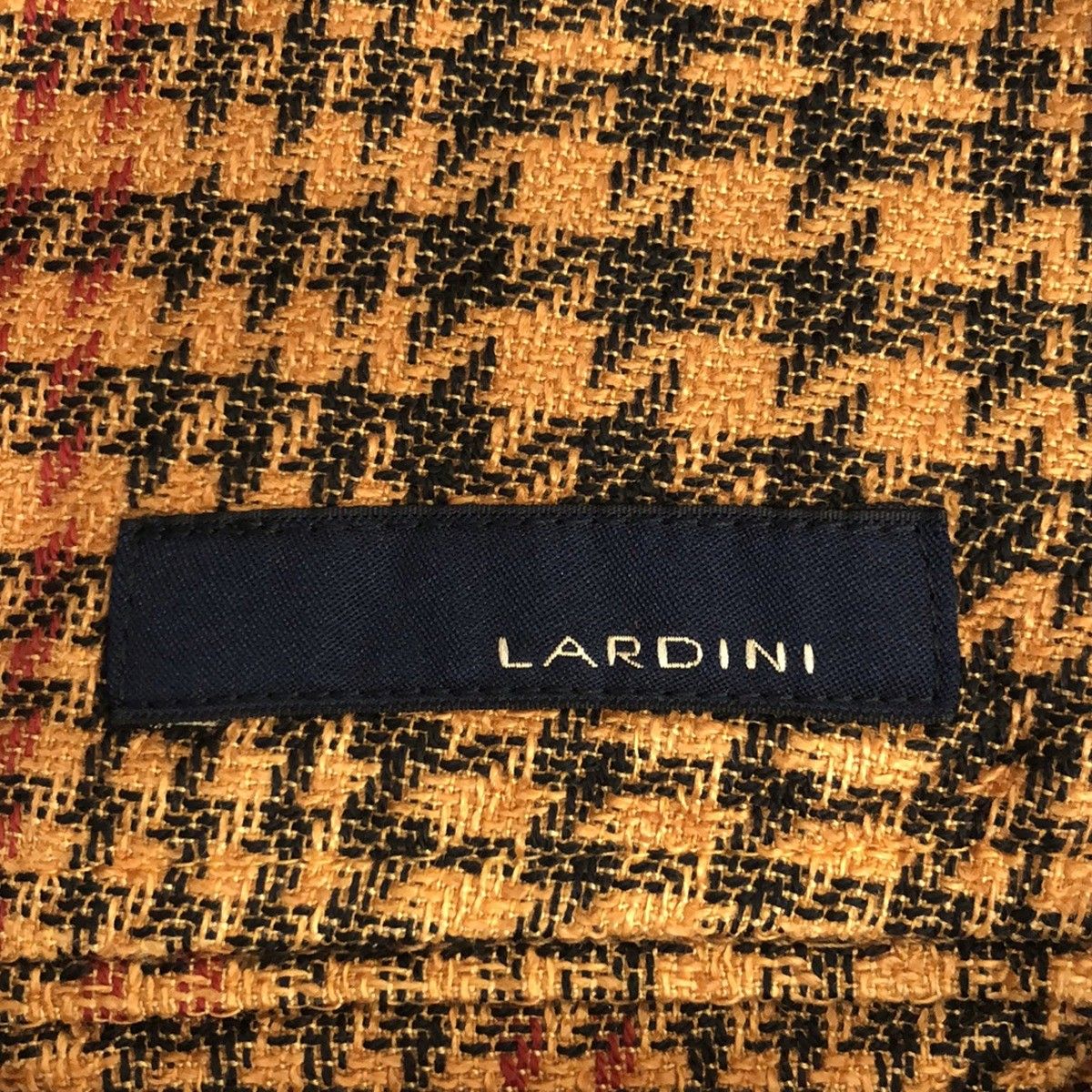 LARDINI ラルディーニ コットンリネンハウンドトゥーステーラード 