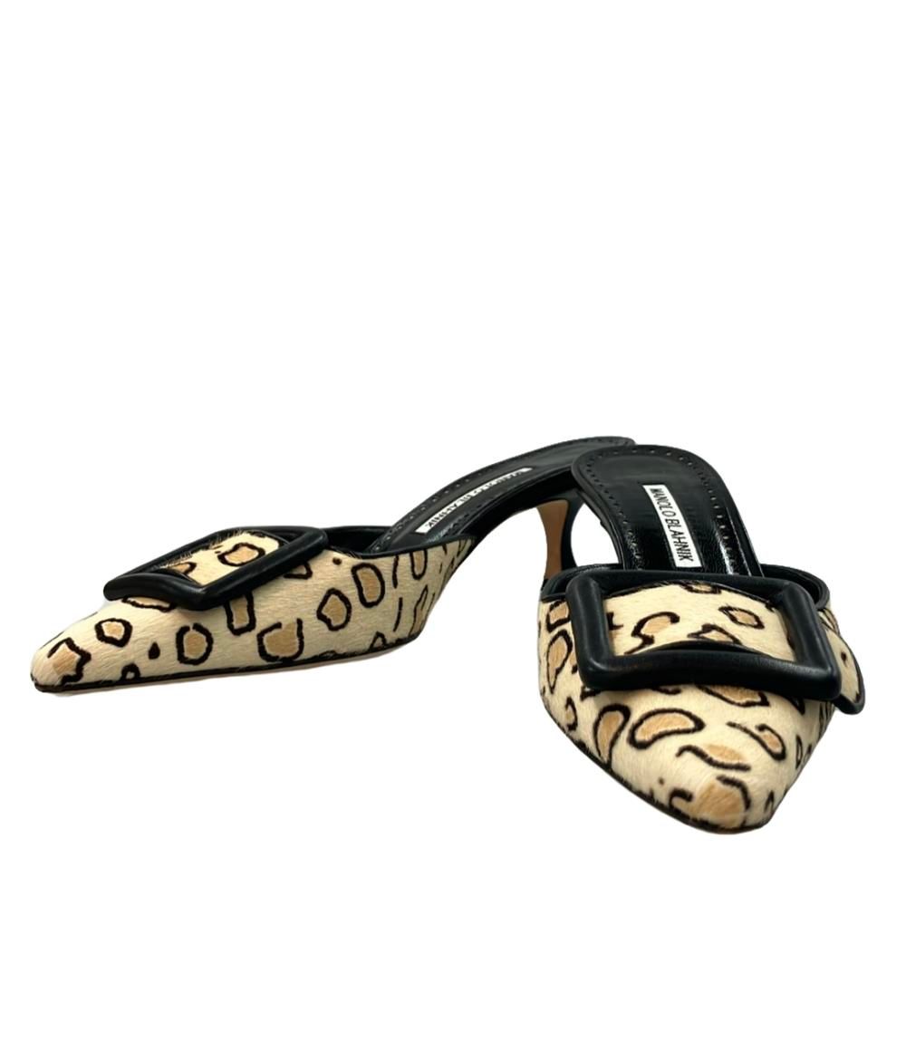 manolo blahnik ミュール　ピンヒール　ハラコ アウトレット】MANOLO BLAHNIK マノロ ブラニク ミュール/HANGISIMU