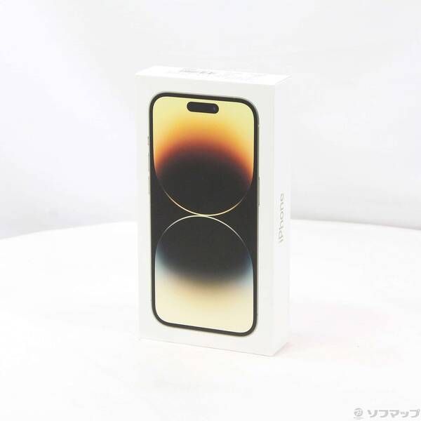 未使用品〕 未使用品 iPhone14 Pro 256GB ゴールド MQ173J／A
