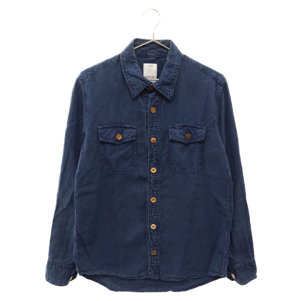 VISVIM (ヴィスヴィム) 18AW BLACK ELK FLANNEL 長袖シャツ インディゴ 0115405011005