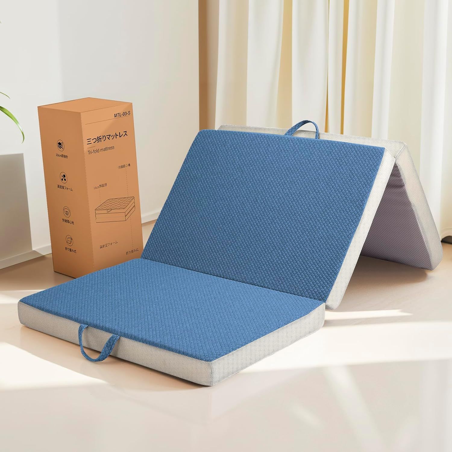 【訳あり‼️】折りたたみマットレス 厚さ10cm高反発 硬め190N 密度36D 楽天市場】【最大500円OFFクーポン】マットレス 高反発 キング