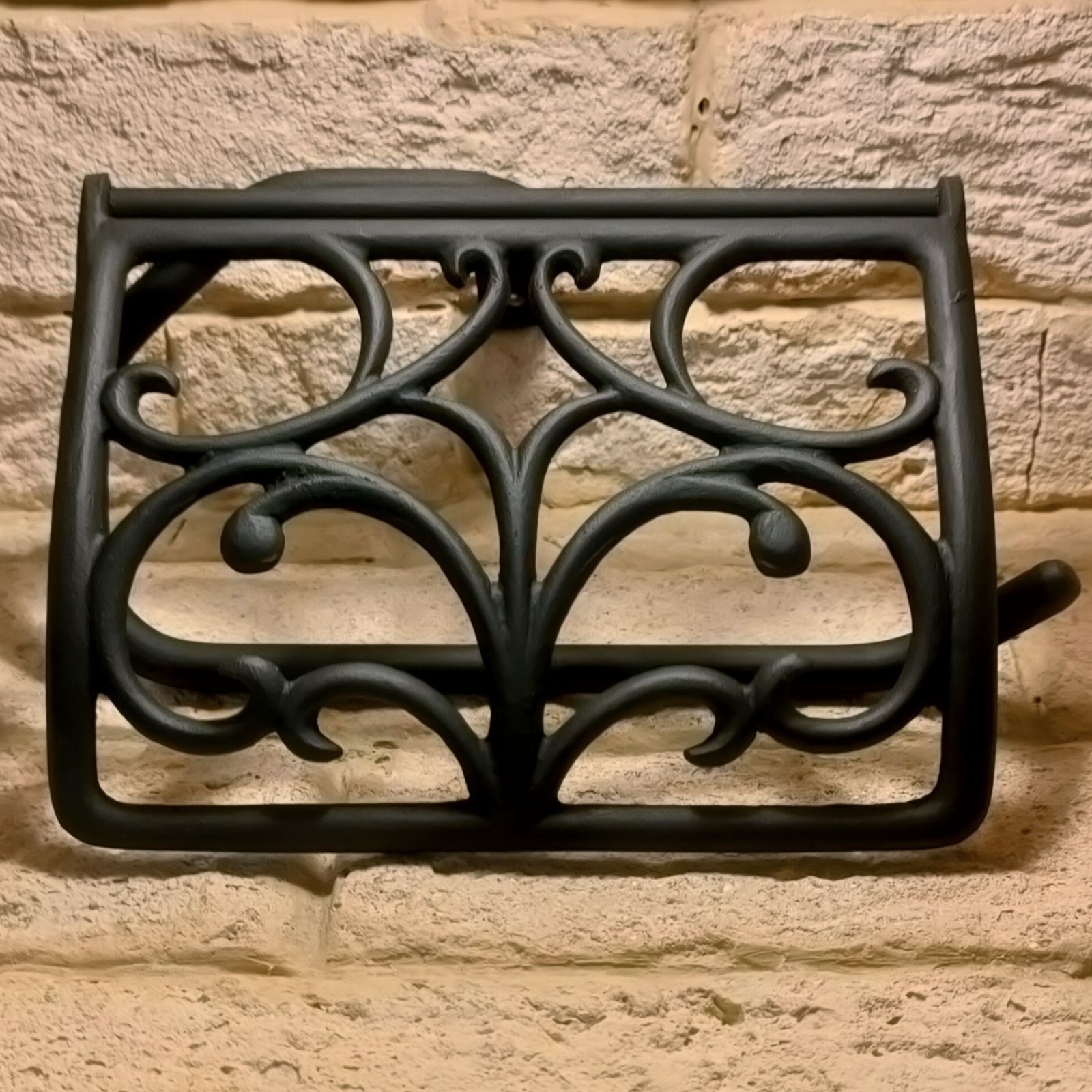 真鍮トイレットペーパーホルダー　植物模様