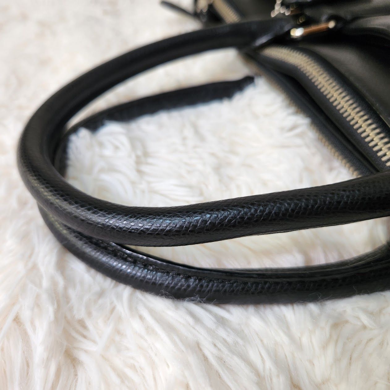 ブラックレザー ビジネスバッグ