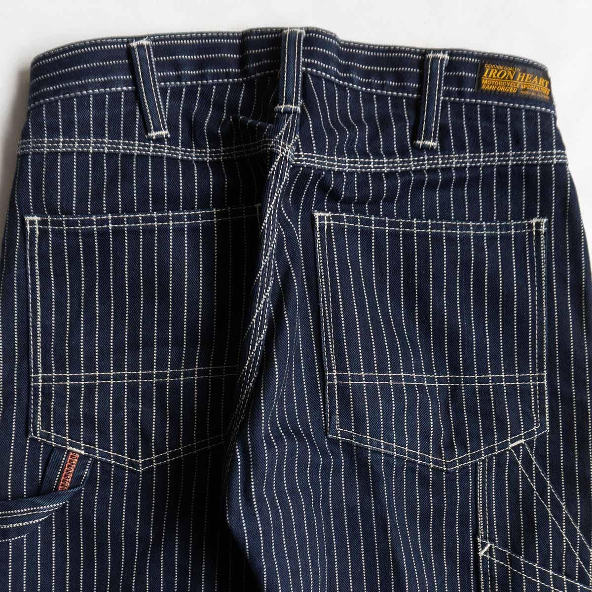IRON HEART ストライプ ワークパンツ W32