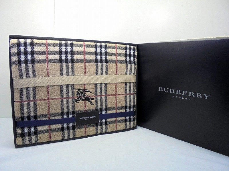 s25g-A550k BURBERRY バーバリー ノバチェック タオルケット 綿 ギフト