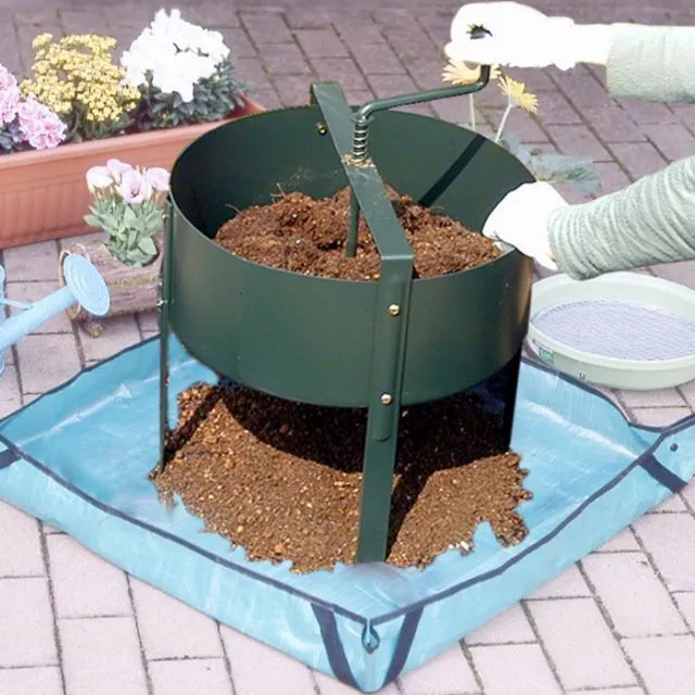 回転式エコなコンポスト・たい肥ボックス　容量：２５㍑×２槽　もう新品は廃盤 回転式エコなコンポスト・たい肥ボックス 容量：25㍑×2槽 もう新品