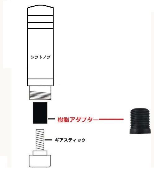 チタンカラー☆シフトノブNOS☆高さ180mm 鏡面 焼入れ☆アダプター付