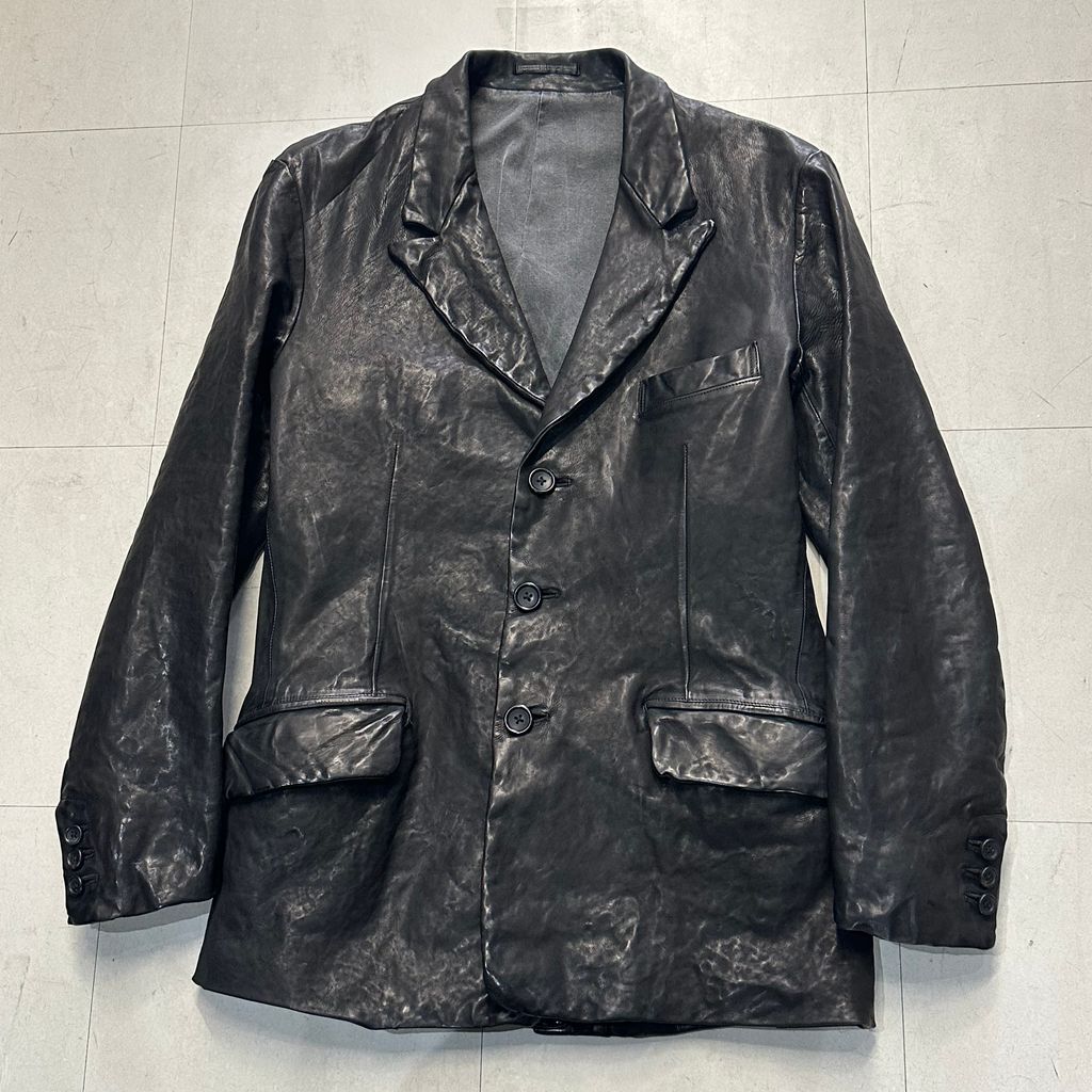 ヨウジヤマモト×イサムカタヤマ バックラッシュ 19aw レザージャケット Yohji Yamamoto POUR HOMME×ISAMU KATAYAMA BACKLASH 2024SS