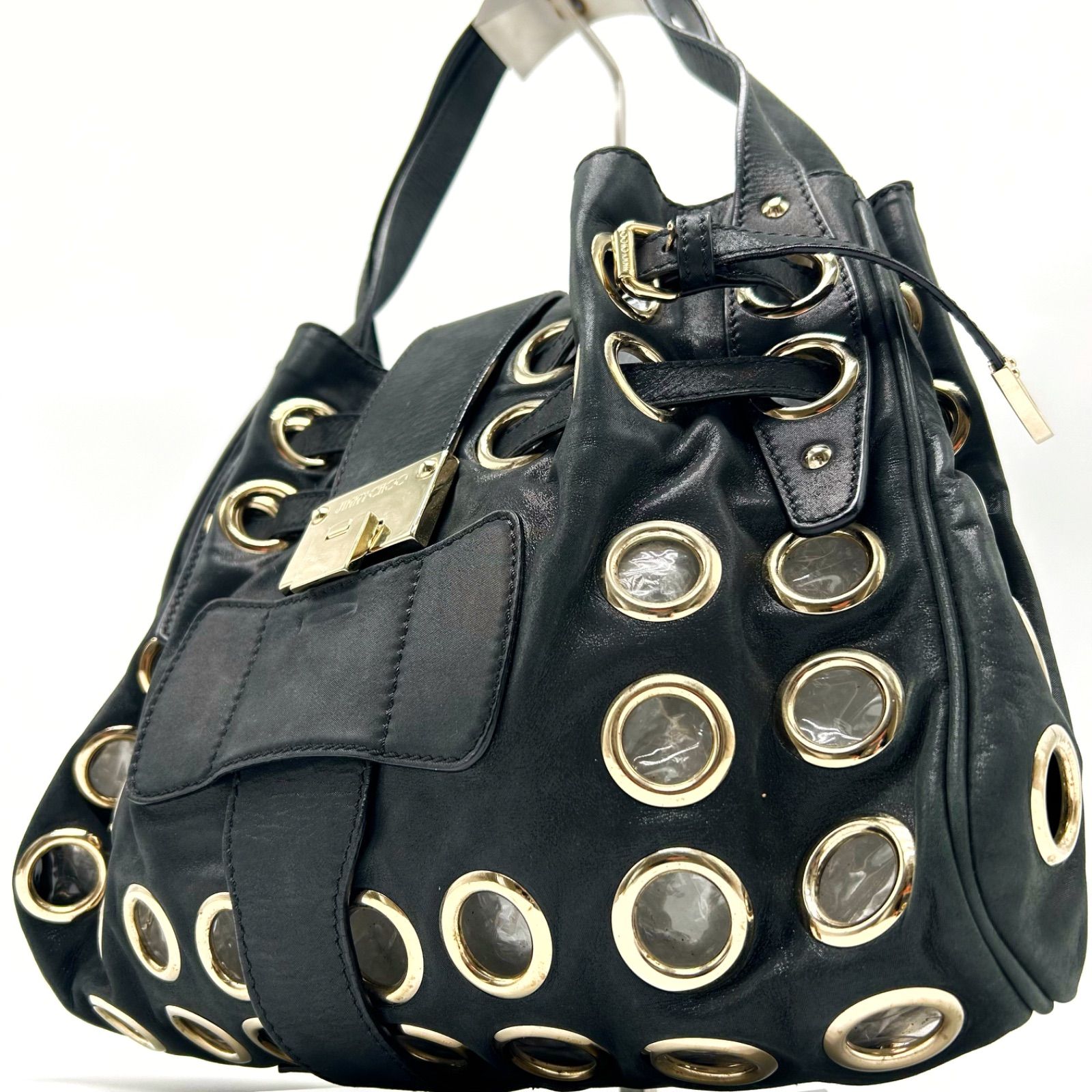 希少 極美品 JIMMY CHOO ジミーチュウ RAMONA ラモナ トートバッグ 