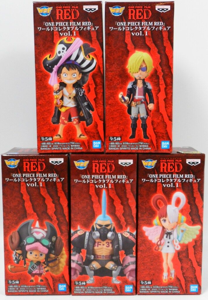 ワンピースFILM RED ワールドコレクタブルフィギュアvol.1 5種 Amazon.co.jp: 品 全5種セットONE PIECE FILM RED ワールド