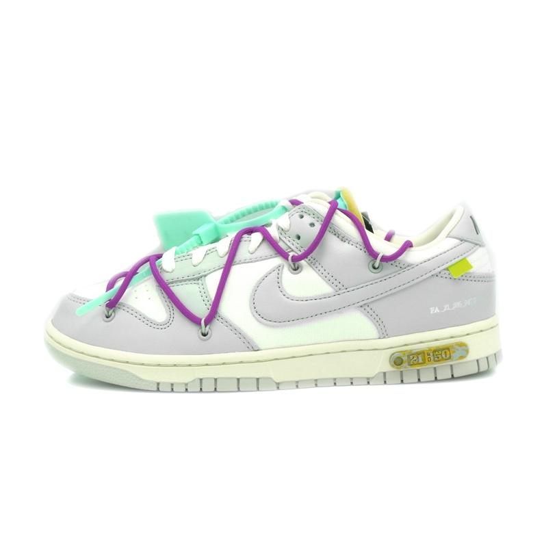 ナイキ NIKE × オフホワイト OFF WHITE 【 DUNK LOW 1 OF 50 21 DM1602 100 】 ダンク ロー ロット 21 スニーカー　n7074