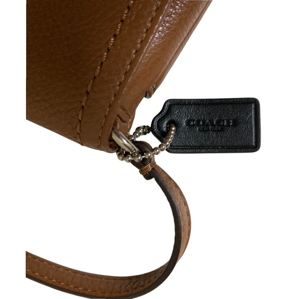 良品 COACH コーチ パーカー レザー ラージ フラップ リスト