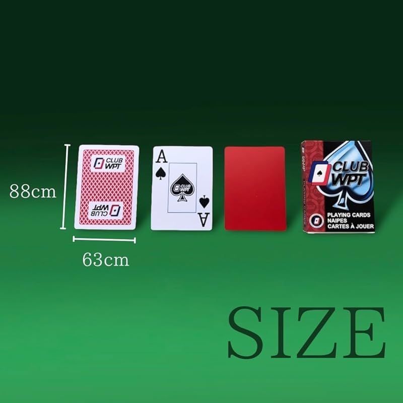 特価商品】CLUB WPT ポーカー用プラスチックトランプ 100