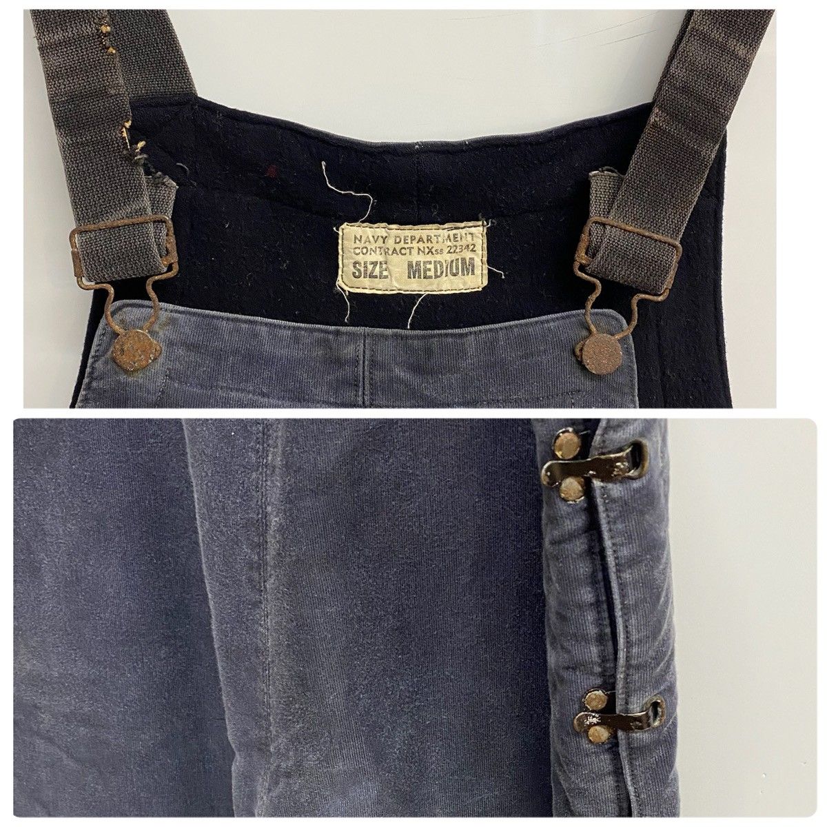 ヴィンテージ vintage 40's U.S.NAVY デッキパンツ オーバーオール