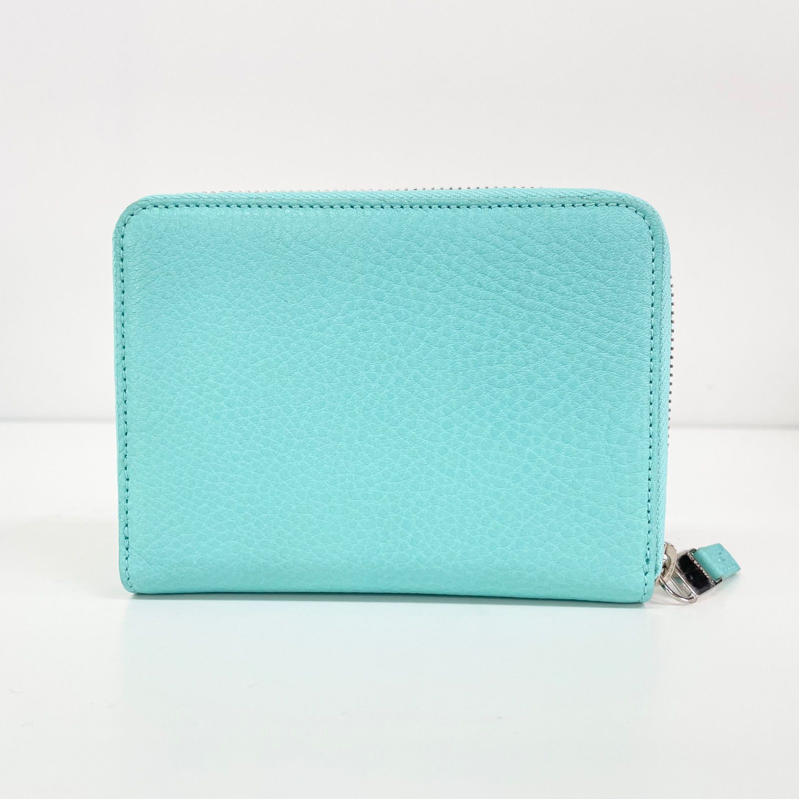 ⭐️新品未使用⭐️　ティファニー　ラウンドファスナー　ティファニーブルー　レザー ほぼ未使用 極美品 TIFFANY&Co. ティファニー レザー