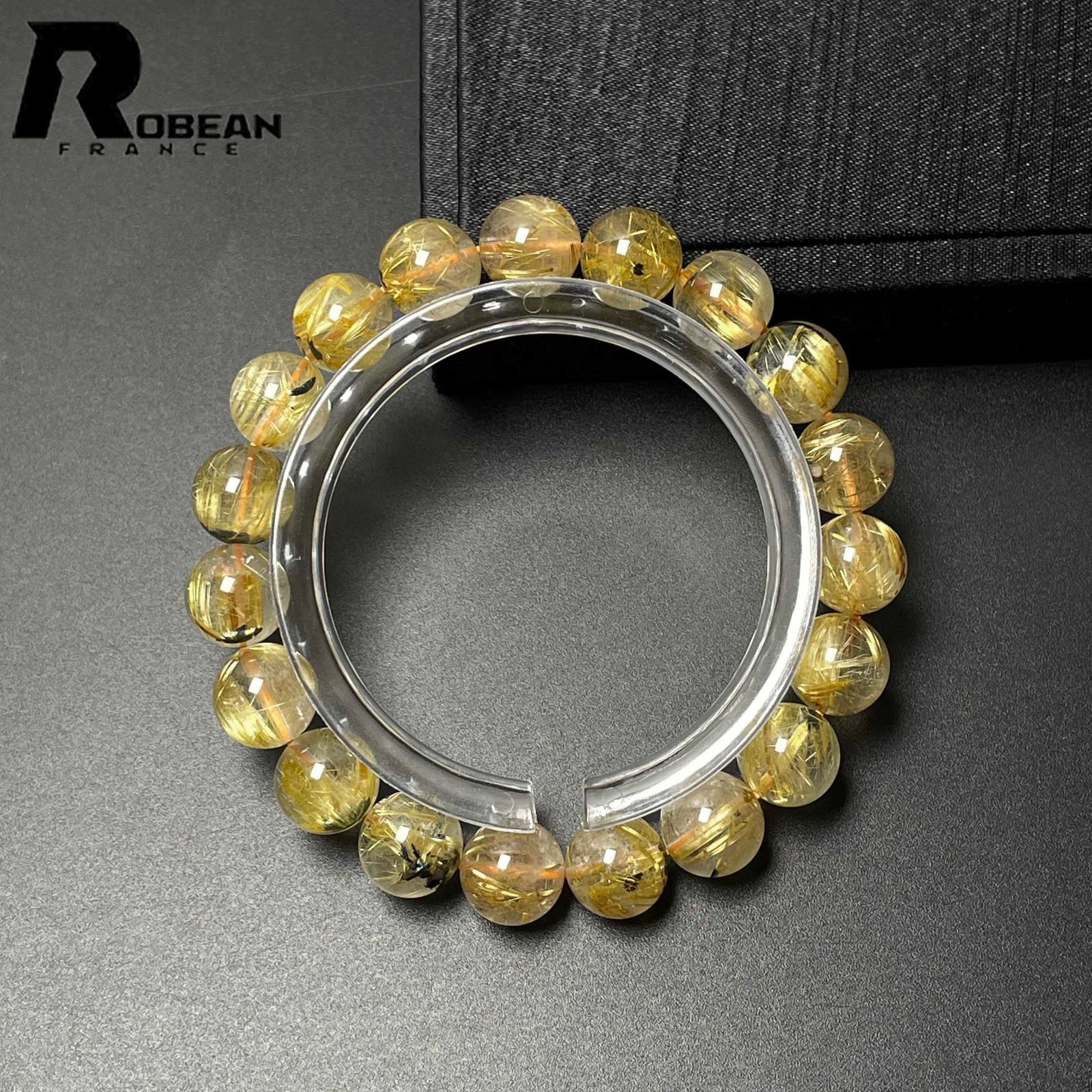 綺麗 EU製 定価10万円☆ROBEAN・太陽花タイチンルチル☆黄金針