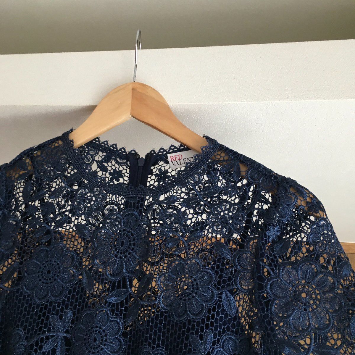 極美品 RED VALENTINO レッドヴァレンティノ 総レース ワンピース40 