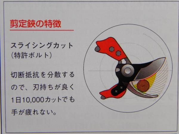 バーコ 剪定鋏 Lサイズ プロ用 BAHCO PX-L2 強力 太枝切バサミ 枝