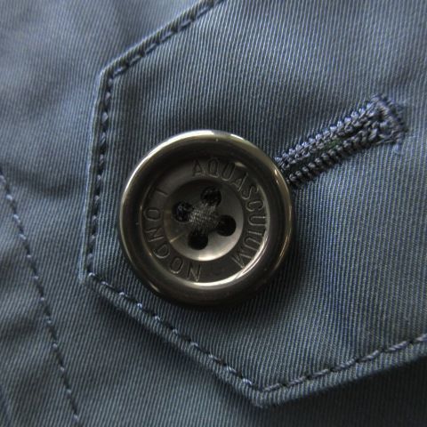 現行 美品 アクアスキュータム ステンカラーコート ライナー付き 42 未使用✨ アクアスキュータム ステンカラーコート ライナー