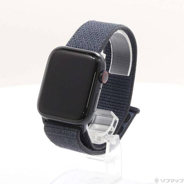 〔 品〕 Apple Watch SE 第2世代 GPS Cellular 44mm ミッドナイトアルミニウムケース インクスポーツループ 262