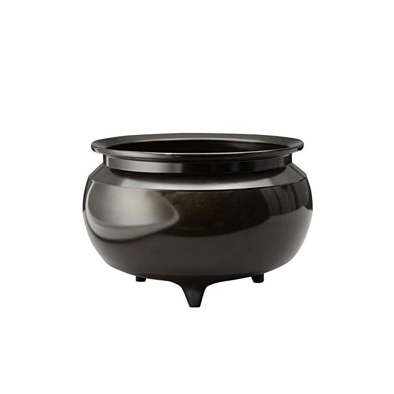 ひるた仏具店 香炉 黒光色 4.0寸 0