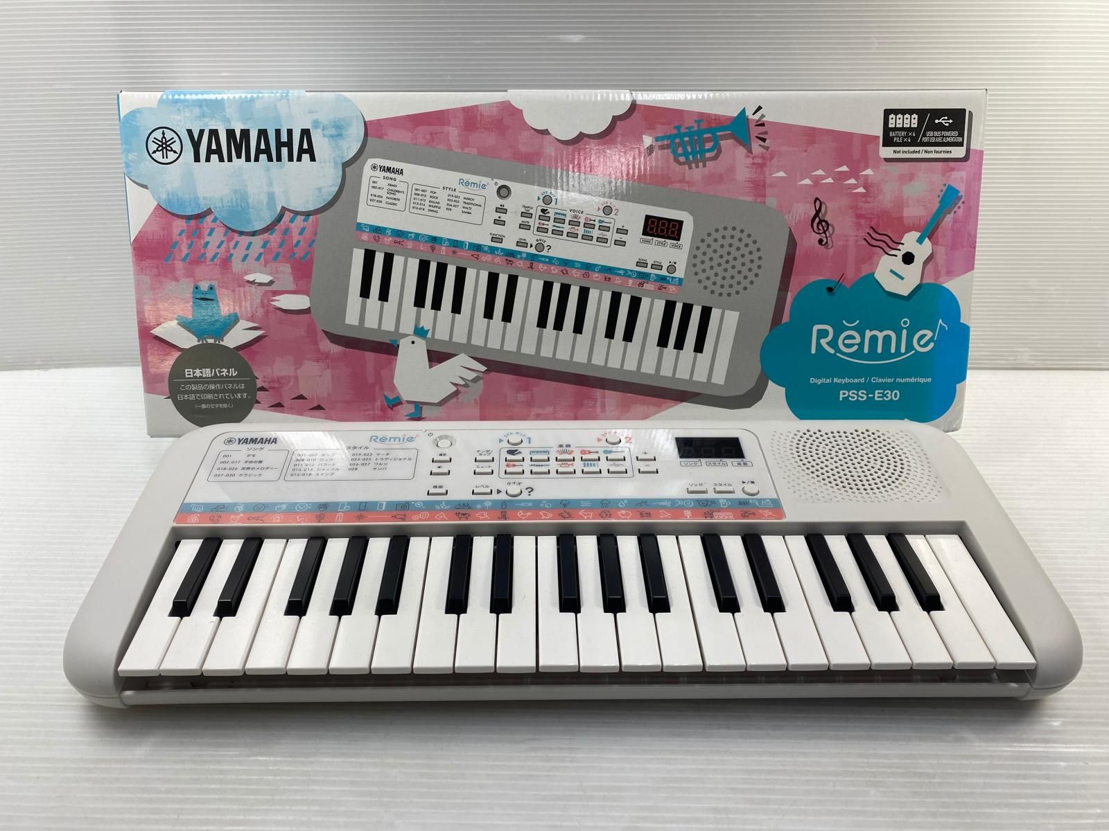 超美品⭐︎PSS-E30 美品　使用期間2ヶ月ほど 中古品】ヤマハ 電子キーボード Remie PSS-E30 白 ○YR-18346