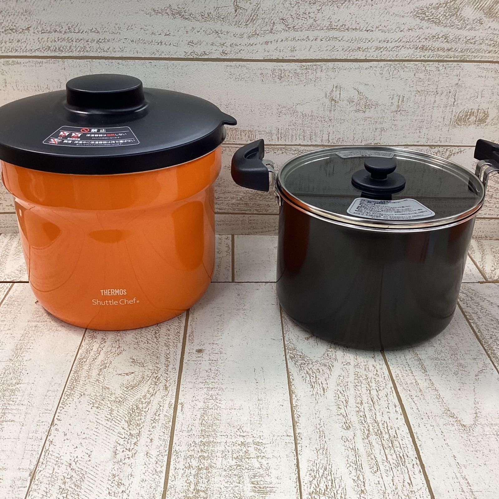 中古・美品！/サーモス 真空保温調理器 シャトルシェフ 4〜6人用(4.3L