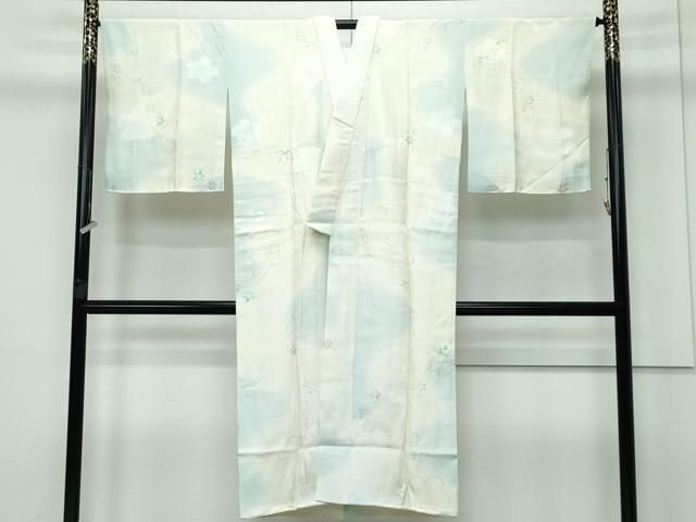 平和屋着物 上質な長襦袢 袷 草花文 梅地紋 暈し染め ♥ CZAA3427s5