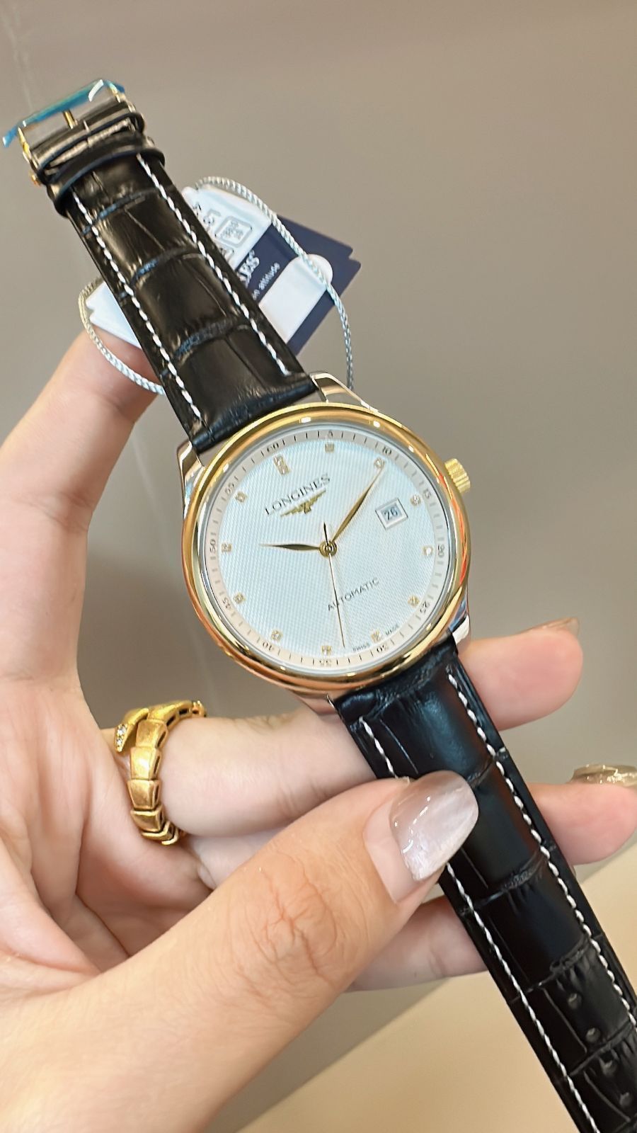 Longines 名匠シリーズ メンズ機械式腕時計 - ケース カード 袋付き｜ ｜ ♥