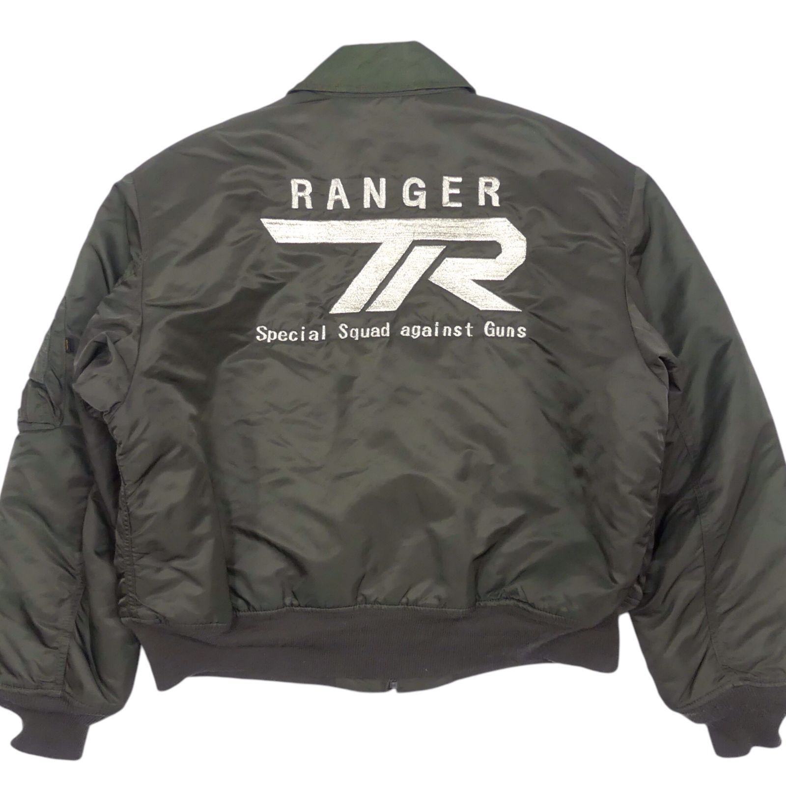 ALPHA アルファ CWU-45P フライトジャケット L ミリタリー カーキ 古着